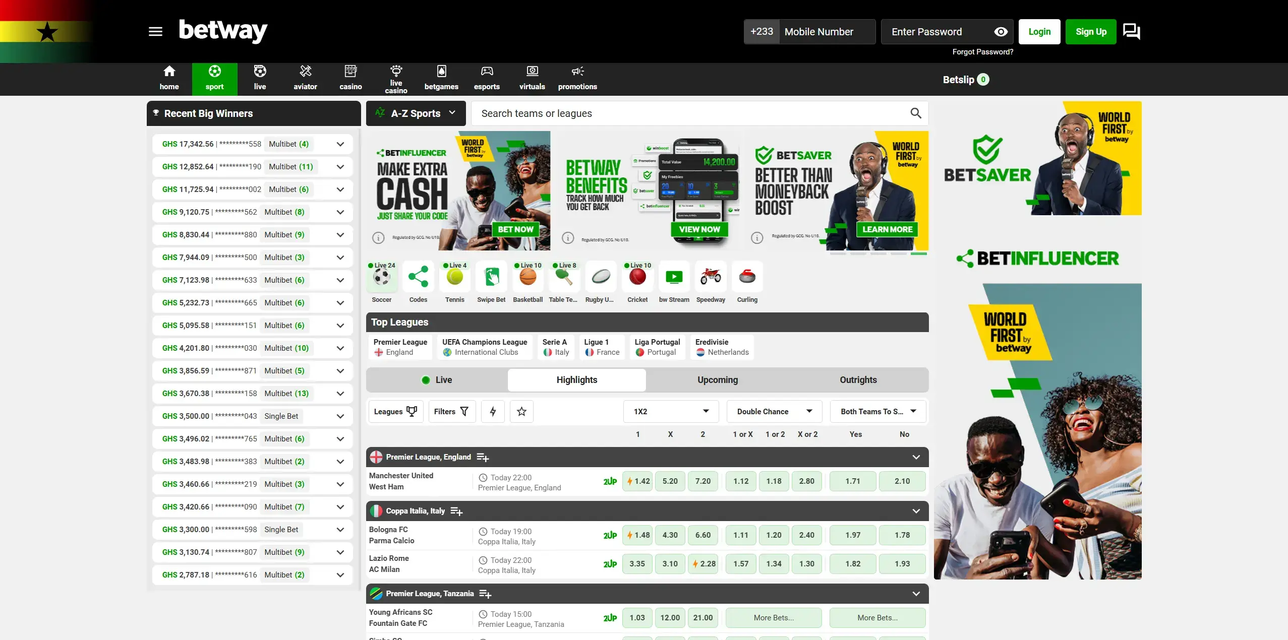 Betway Website