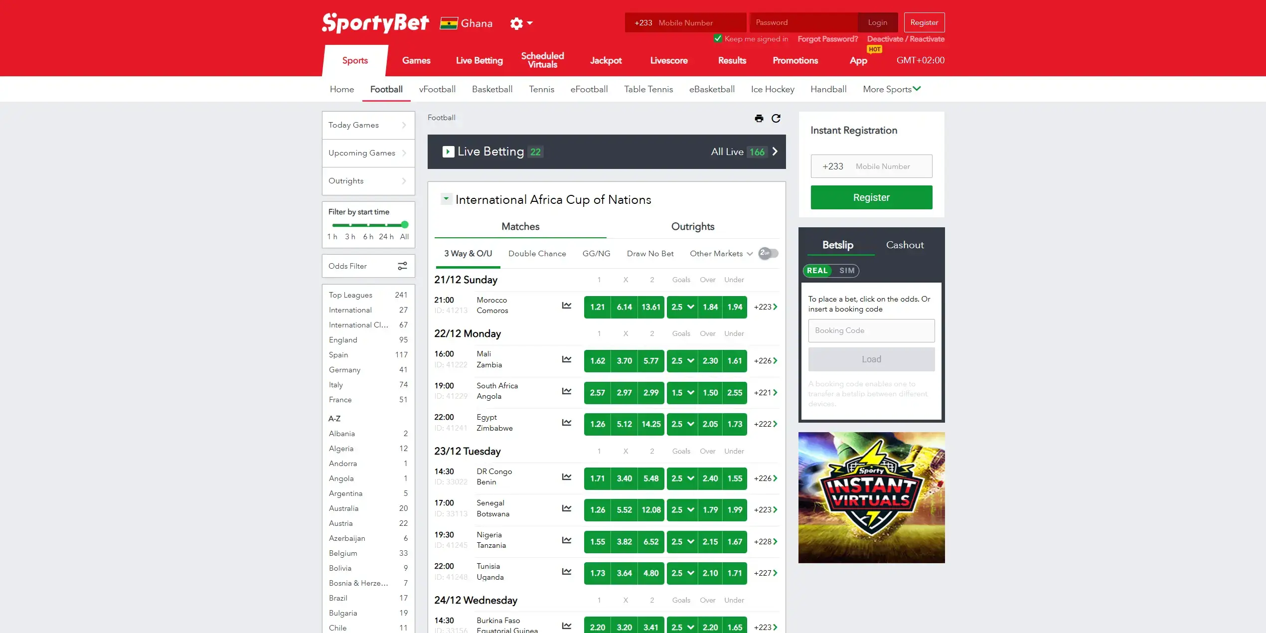SportyBet Website