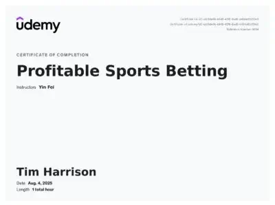 tim harrison profitable sports betting by udemy